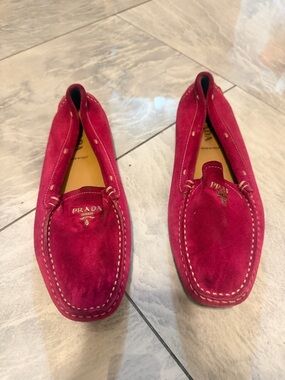 Prada Suede  Loafers -